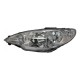 Peugeot 206 2003-2009 High-Line Twin Reflector Head Lamp Unit Passenger Side